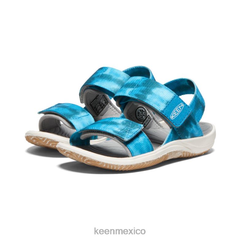 KEEN correa trasera elle pequeños niños musgo marino/azul fiordo calzado TXRFD726