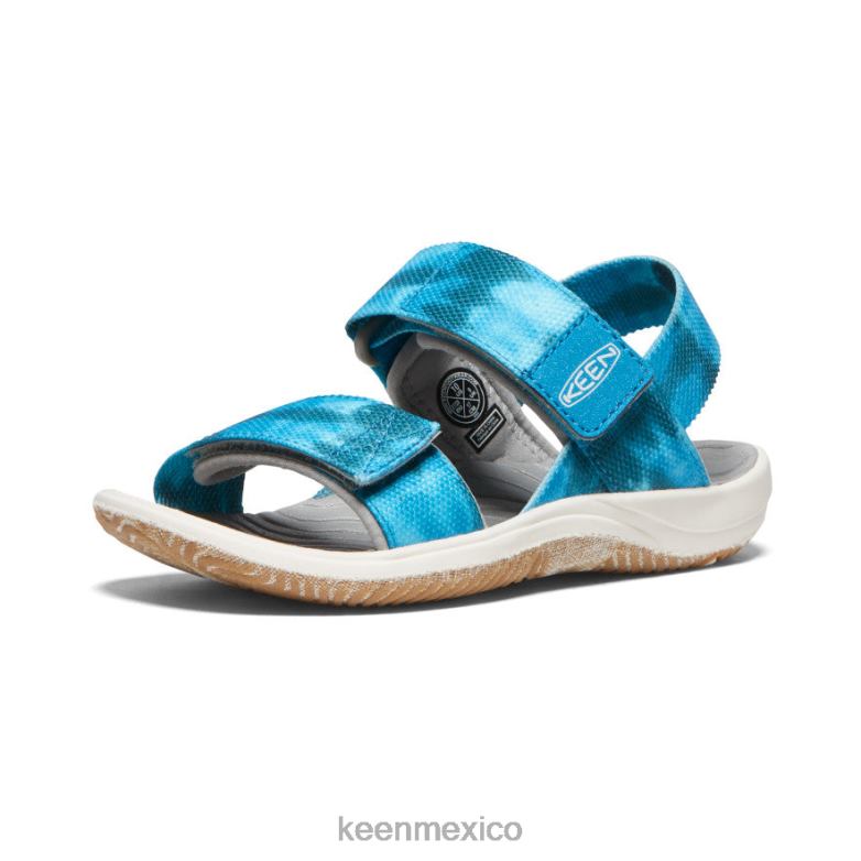 KEEN correa trasera elle pequeños niños musgo marino/azul fiordo calzado TXRFD726