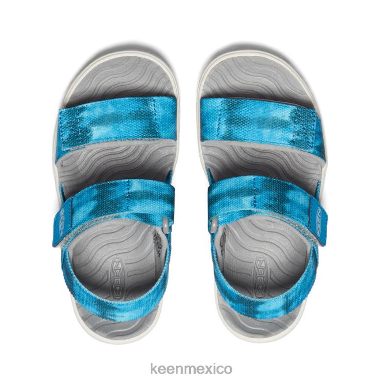 KEEN correa trasera elle pequeños niños musgo marino/azul fiordo calzado TXRFD726