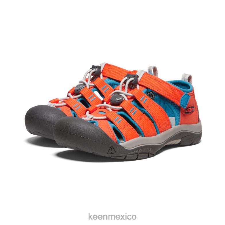 KEEN newport h2 niños grandes naranja seguridad/azul fiordo calzado TXRFD756