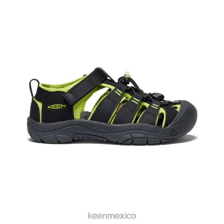 KEEN newport h2 niños grandes negro/verde lima calzado TXRFD764