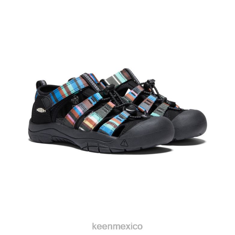 KEEN newport h2 niños grandes raya negra calzado TXRFD768