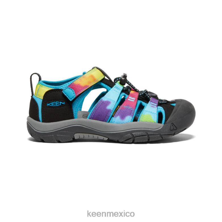 KEEN newport h2 niños grandes teñido anudado del arco iris calzado TXRFD749