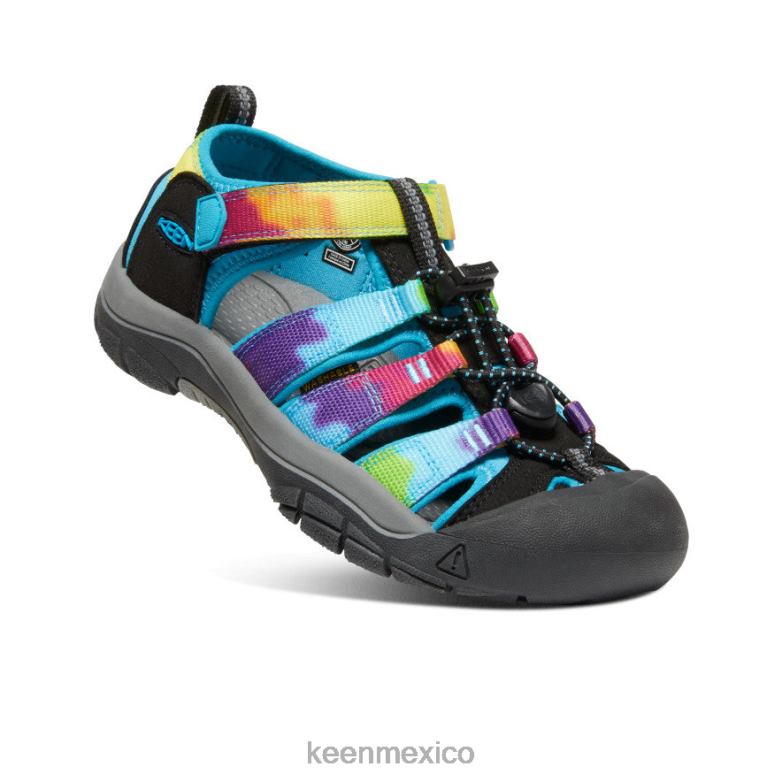 KEEN newport h2 niños grandes teñido anudado del arco iris calzado TXRFD749