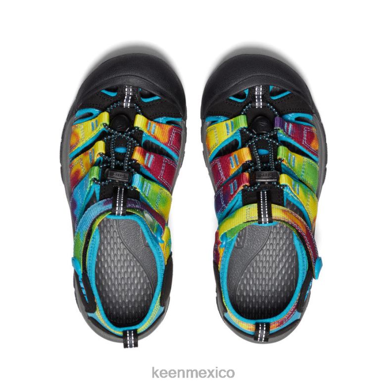 KEEN newport h2 niños grandes teñido anudado del arco iris calzado TXRFD749