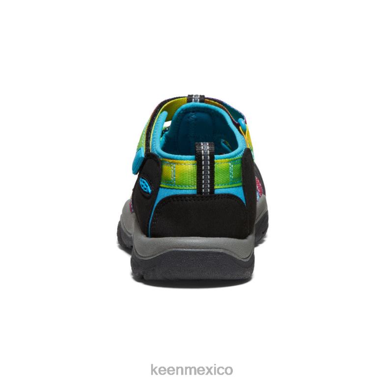 KEEN newport h2 niños grandes teñido anudado del arco iris calzado TXRFD749