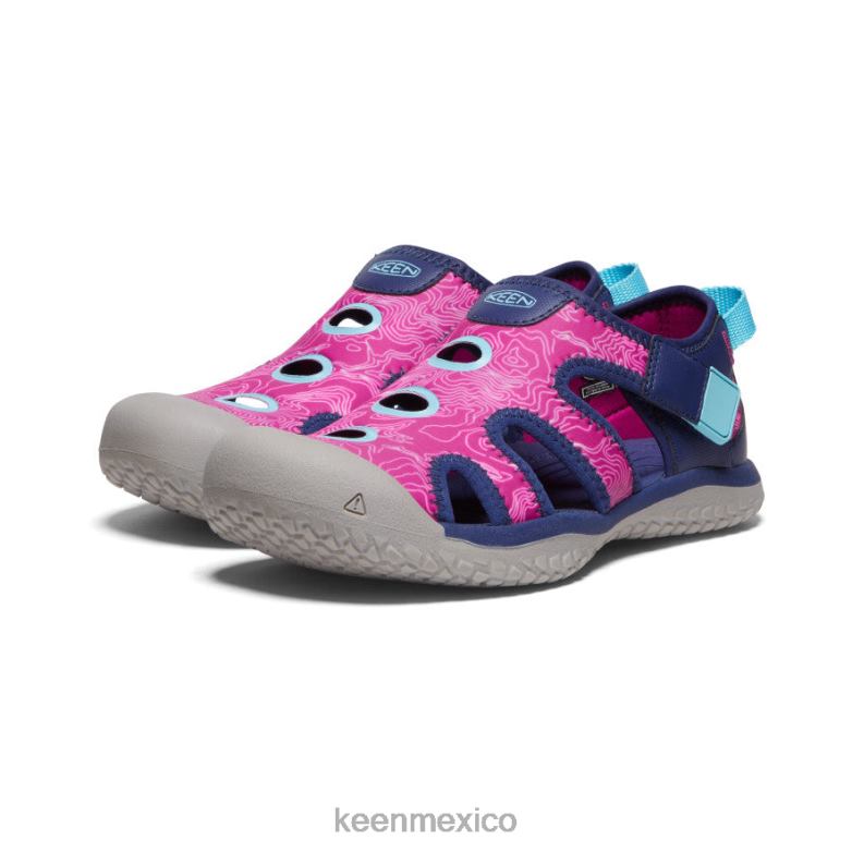 KEEN sandalia raya niños grandes azul profundo/festival fucsia calzado TXRFD917