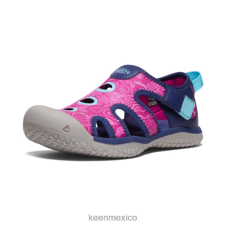 KEEN sandalia raya niños grandes azul profundo/festival fucsia calzado TXRFD917