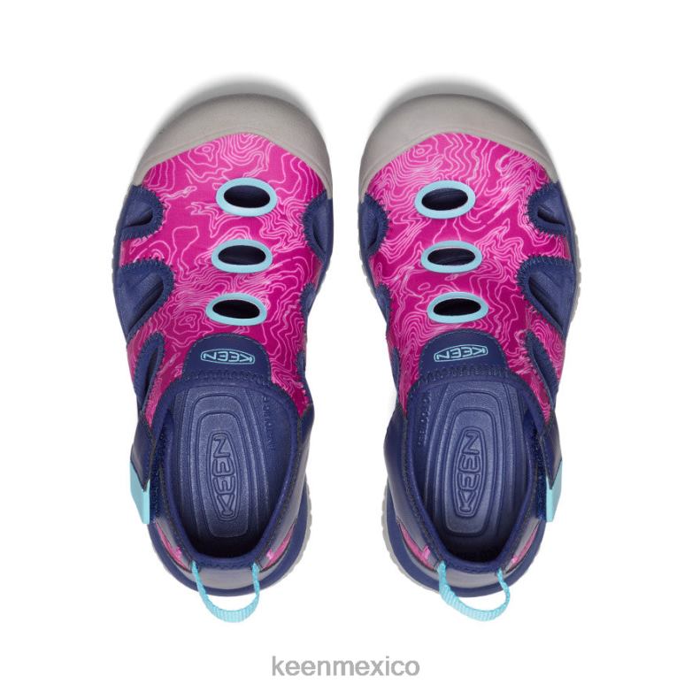 KEEN sandalia raya niños grandes azul profundo/festival fucsia calzado TXRFD917