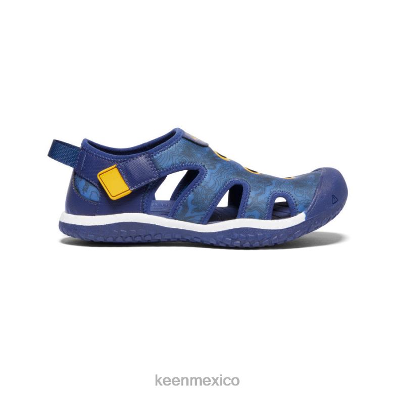 KEEN sandalia raya niños grandes profundidades brillantes de cobalto/azul calzado TXRFD916