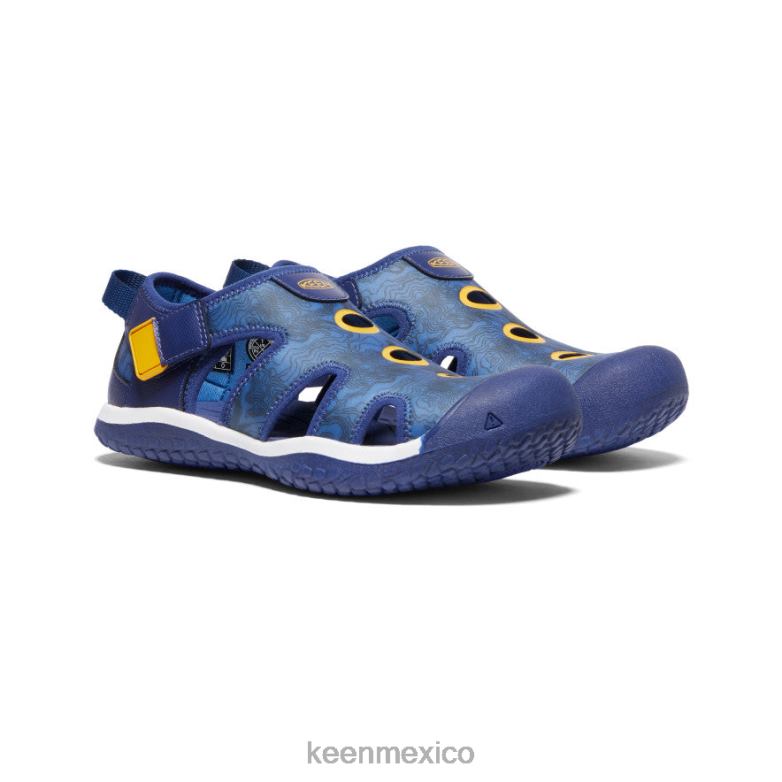 KEEN sandalia raya niños grandes profundidades brillantes de cobalto/azul calzado TXRFD916