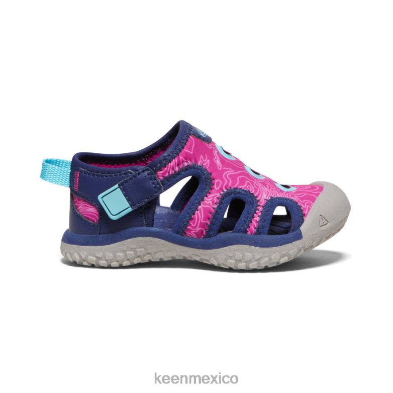 KEEN sandalia raya niños pequeños azul profundo/festival fucsia calzado TXRFD945