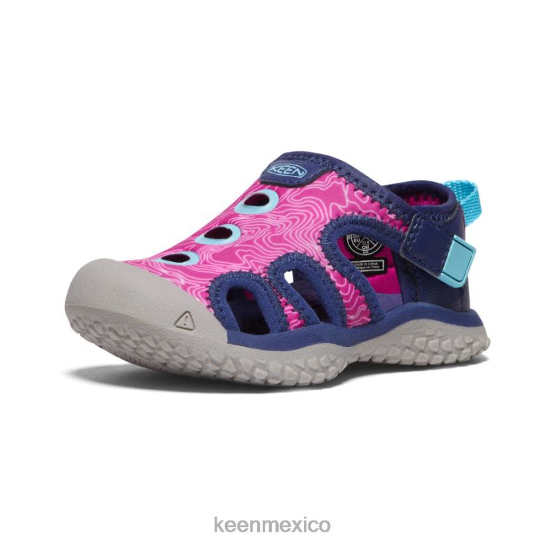 KEEN sandalia raya niños pequeños azul profundo/festival fucsia calzado TXRFD945