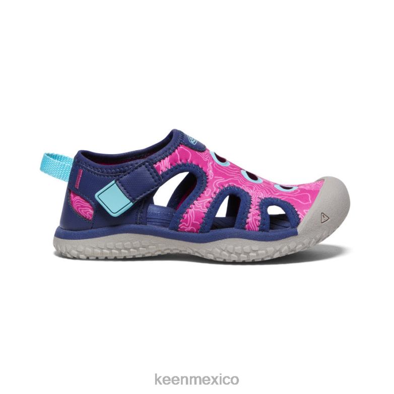 KEEN sandalia raya pequeños niños azul profundo/festival fucsia calzado TXRFD866