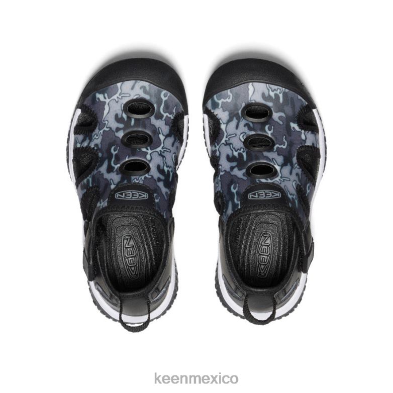KEEN sandalia raya pequeños niños negro/camuflaje calzado TXRFD864