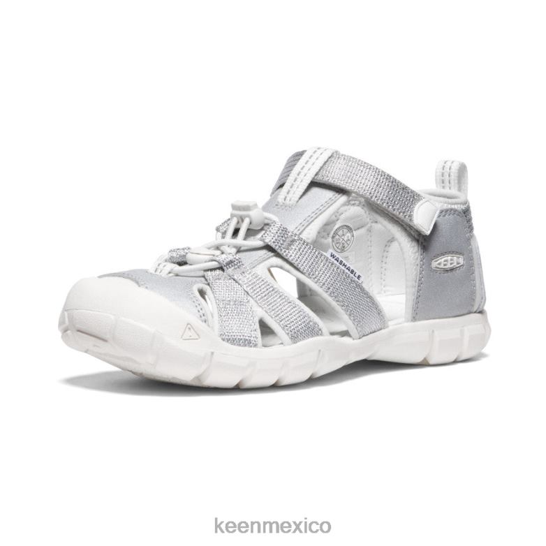 KEEN seacamp ii cnx niños grandes plata/blanco estrella calzado TXRFD798