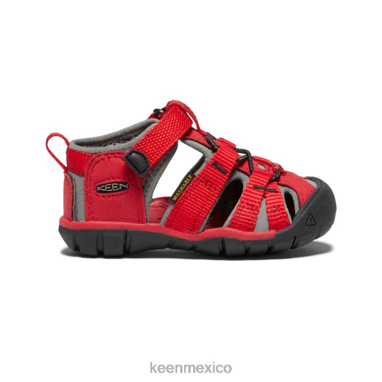 KEEN seacamp ii cnx niños pequeños rojo carreras/gárgola calzado TXRFD824