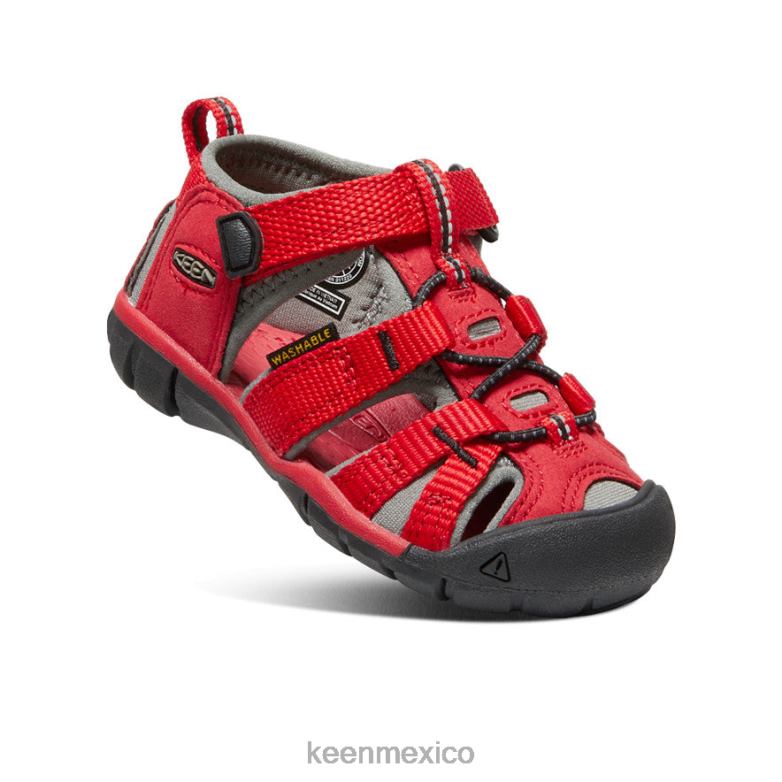 KEEN seacamp ii cnx niños pequeños rojo carreras/gárgola calzado TXRFD824