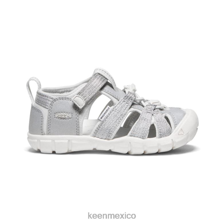 KEEN seacamp ii cnx pequeños niños plata/blanco estrella calzado TXRFD857