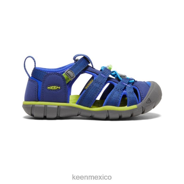 KEEN seacamp ii cnx pequeños niños profundidades azules/chartreuse calzado TXRFD846