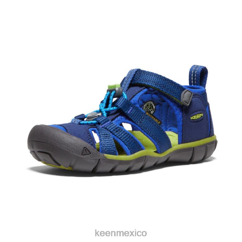 KEEN seacamp ii cnx pequeños niños profundidades azules/chartreuse calzado TXRFD846
