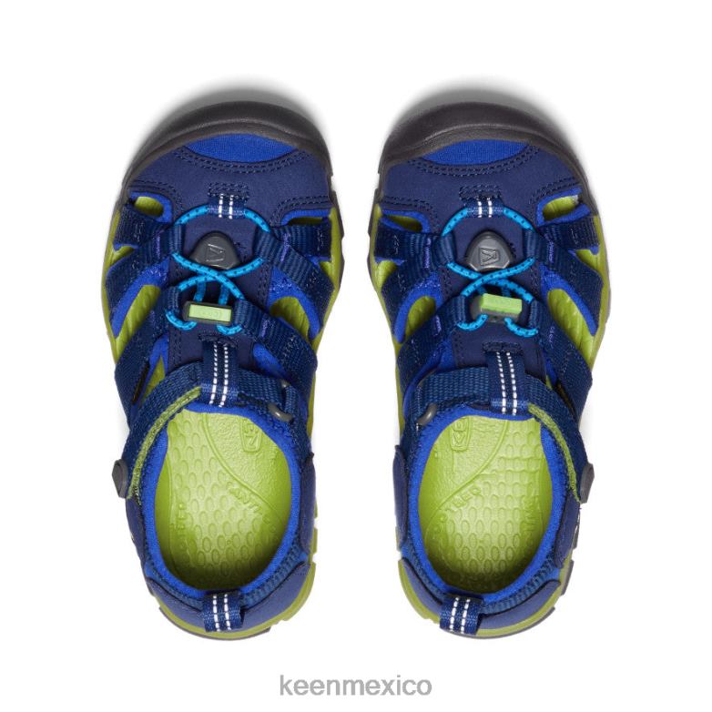 KEEN seacamp ii cnx pequeños niños profundidades azules/chartreuse calzado TXRFD846