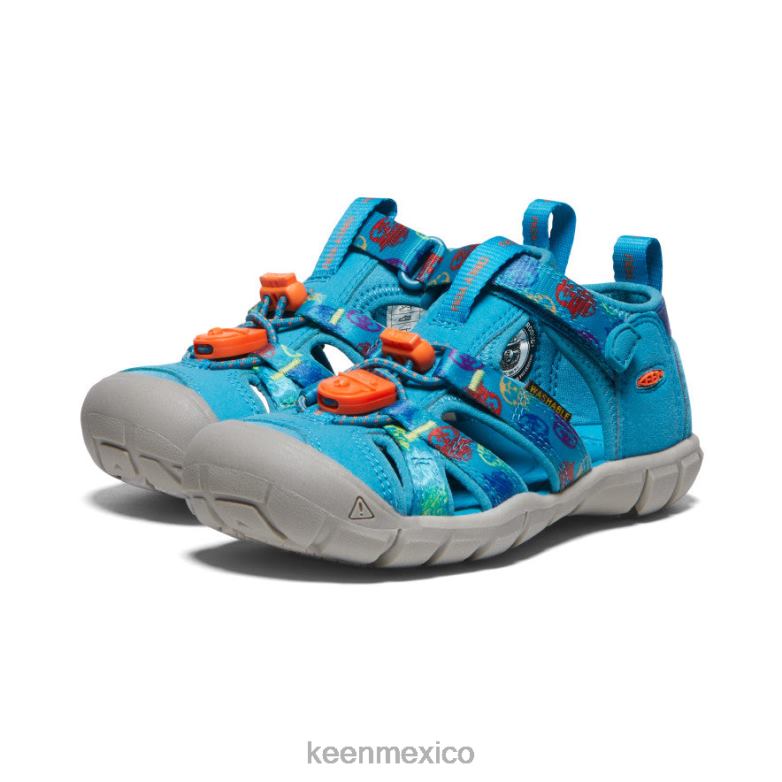 KEEN seacamp ii cnx x oso ahumado pequeños niños oso ahumado/azul fiordo calzado TXRFD858