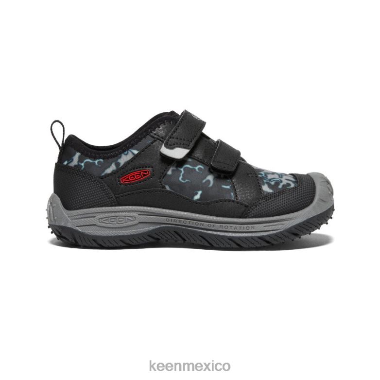 KEEN sabueso de velocidad pequeños niños negro/camuflaje calzado TXRFD809