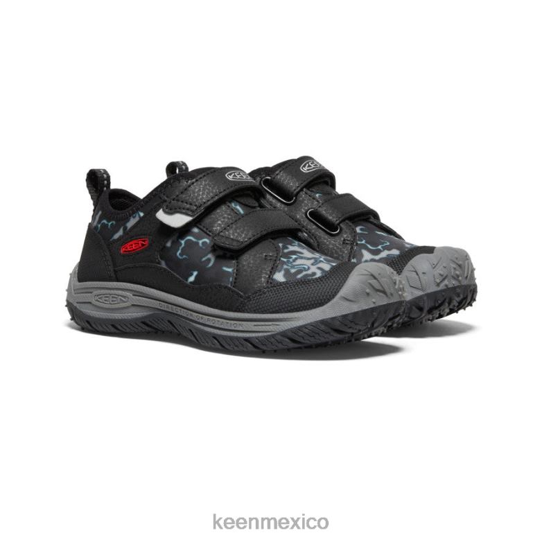 KEEN sabueso de velocidad pequeños niños negro/camuflaje calzado TXRFD809