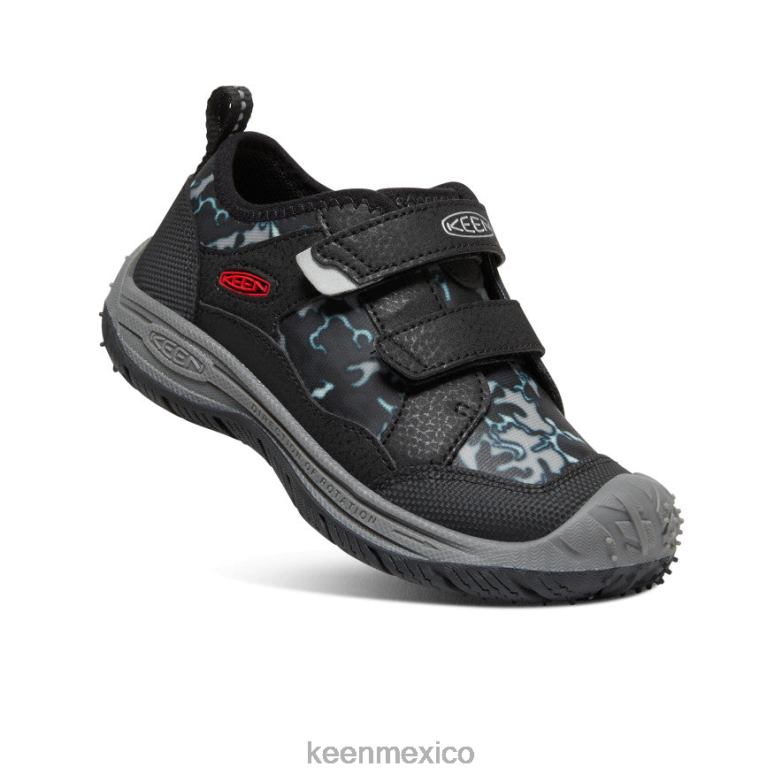 KEEN sabueso de velocidad pequeños niños negro/camuflaje calzado TXRFD809