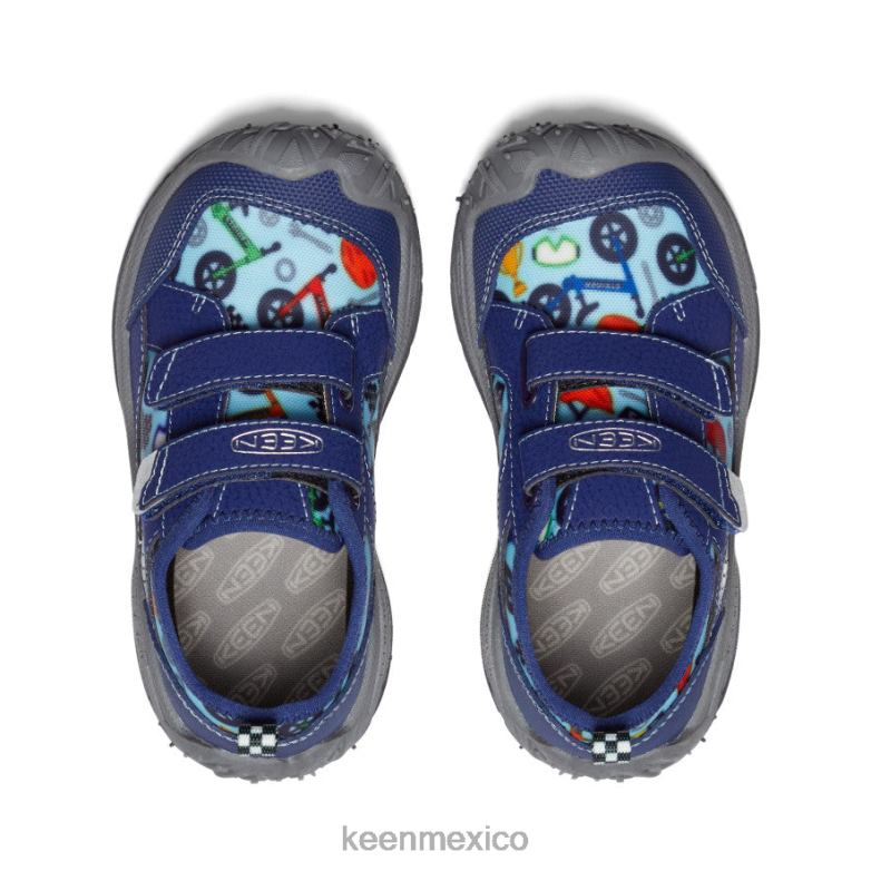 KEEN sabueso de velocidad pequeños niños profundidades azules/negro calzado TXRFD812