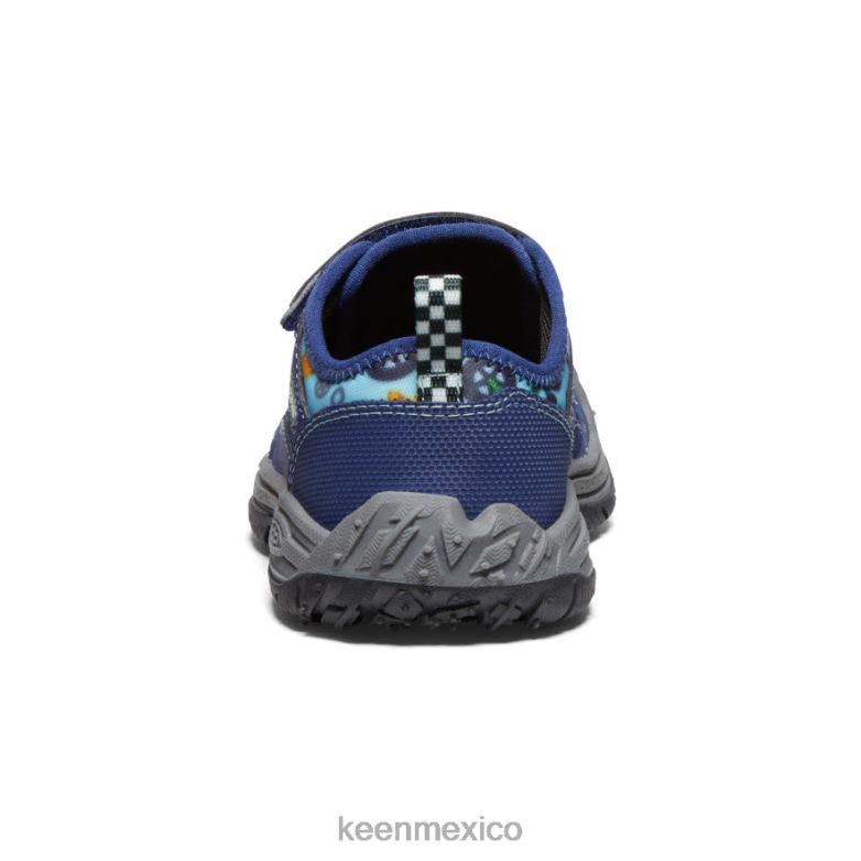 KEEN sabueso de velocidad pequeños niños profundidades azules/negro calzado TXRFD812