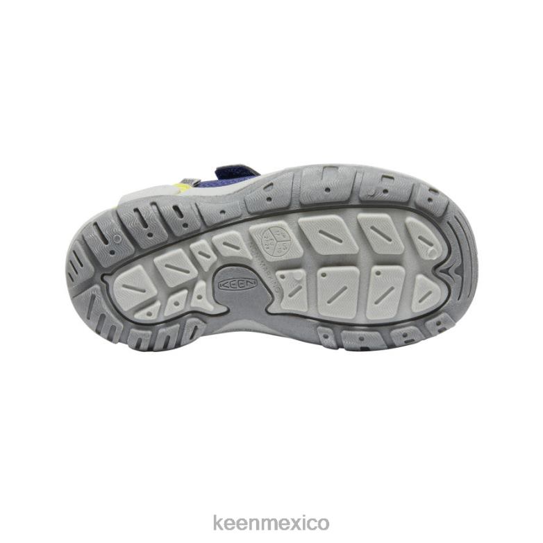 KEEN tenis con doble tira hueca y nudo pequeños niños profundidades azules/onagra calzado TXRFD943