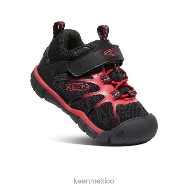 KEEN zapatillas chandler 2 cnx niños pequeños alfombra negra/roja calzado TXRFD885