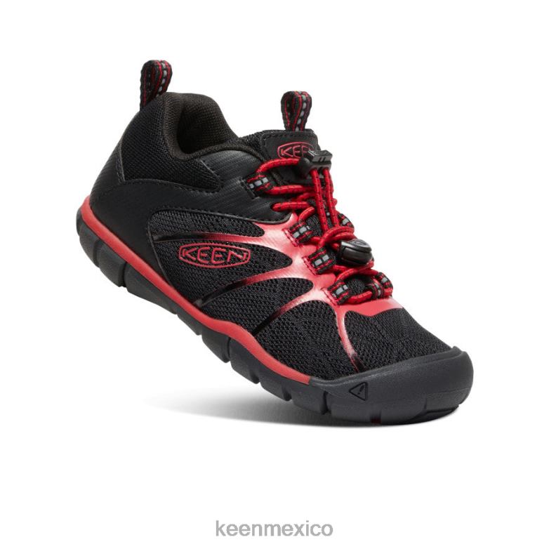 KEEN zapatillas chandler 2 cnx pequeños niños alfombra negra/roja calzado TXRFD901