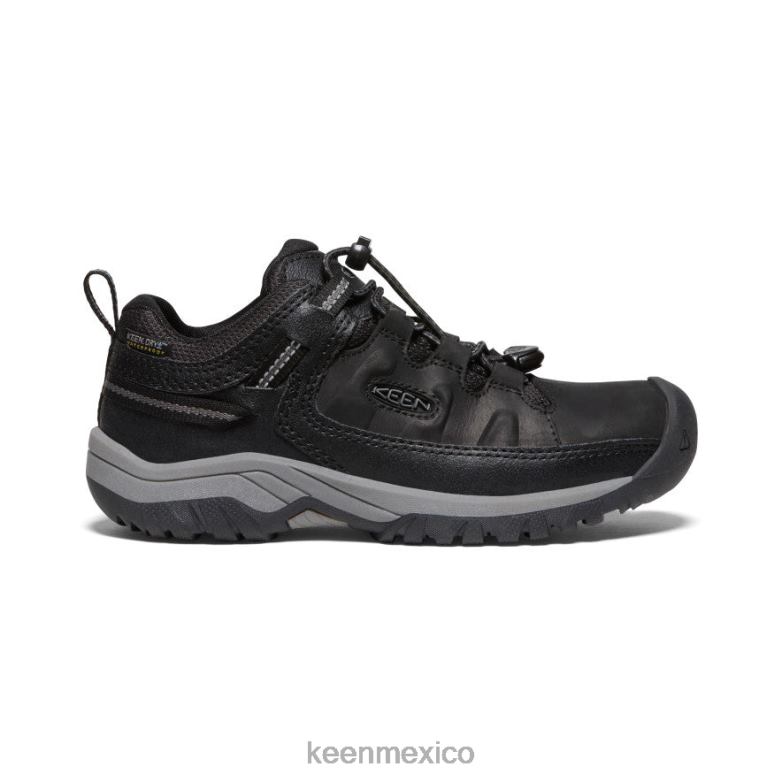 KEEN zapato impermeable targhee niños grandes negro/gris acero calzado TXRFD842