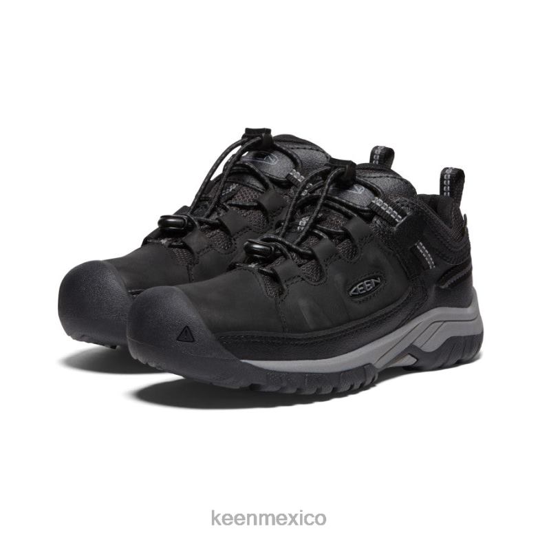 KEEN zapato impermeable targhee niños grandes negro/gris acero calzado TXRFD842